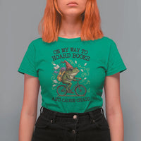 Funny Frog Meme T Shirt For Women On My Way to Hoard Books and Cause Chaos - Wonder Print Shop