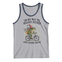 Funny Frog Meme Tank Top On My Way to Hoard Books and Cause Chaos - Wonder Print Shop