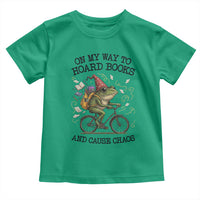 Funny Frog Meme Toddler T Shirt On My Way to Hoard Books and Cause Chaos - Wonder Print Shop