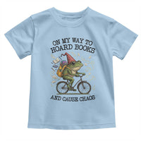 Funny Frog Meme Toddler T Shirt On My Way to Hoard Books and Cause Chaos - Wonder Print Shop