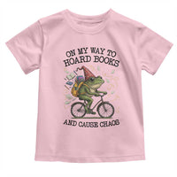 Funny Frog Meme Toddler T Shirt On My Way to Hoard Books and Cause Chaos - Wonder Print Shop