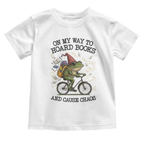 Funny Frog Meme Toddler T Shirt On My Way to Hoard Books and Cause Chaos - Wonder Print Shop
