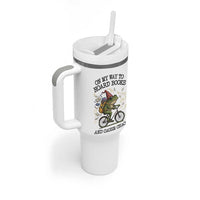 Funny Frog Meme Tumbler With Handle On My Way to Hoard Books and Cause Chaos - Wonder Print Shop