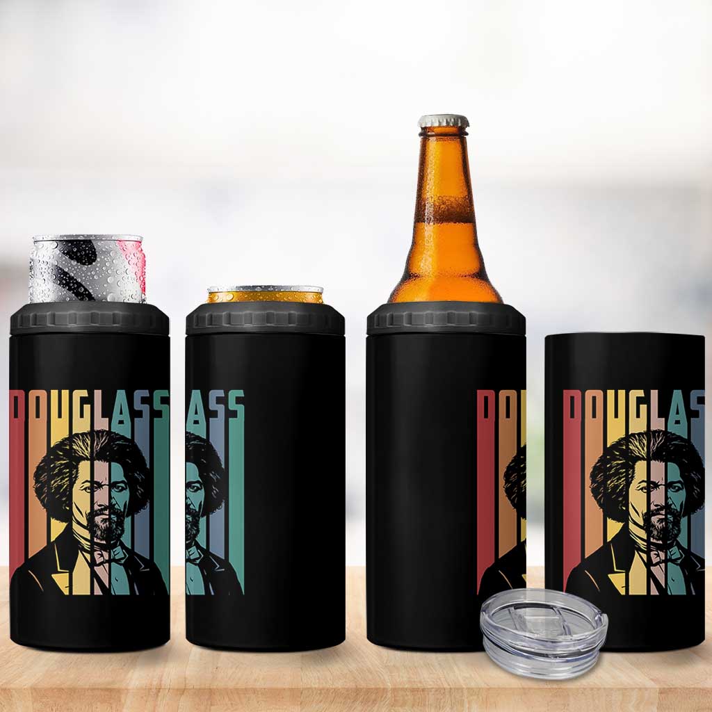 Frederick Douglass 4 in 1 Can Cooler Tumbler American Black History - Wonder Print Shop