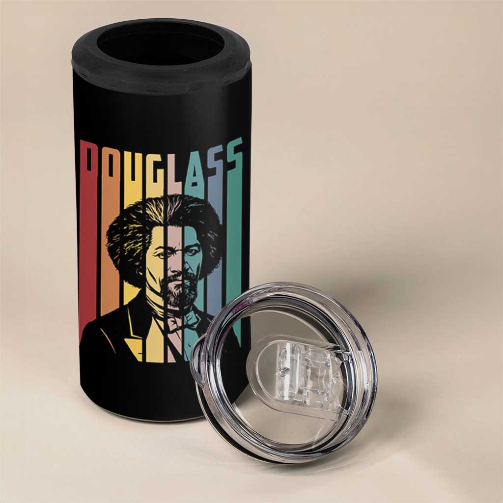 Frederick Douglass 4 in 1 Can Cooler Tumbler American Black History - Wonder Print Shop