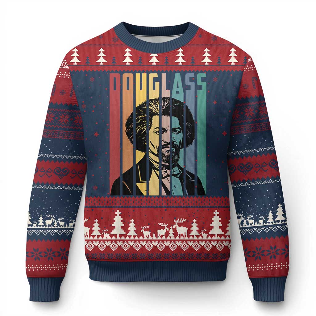Frederick Douglass Ugly Christmas Sweater American Black History - Wonder Print Shop