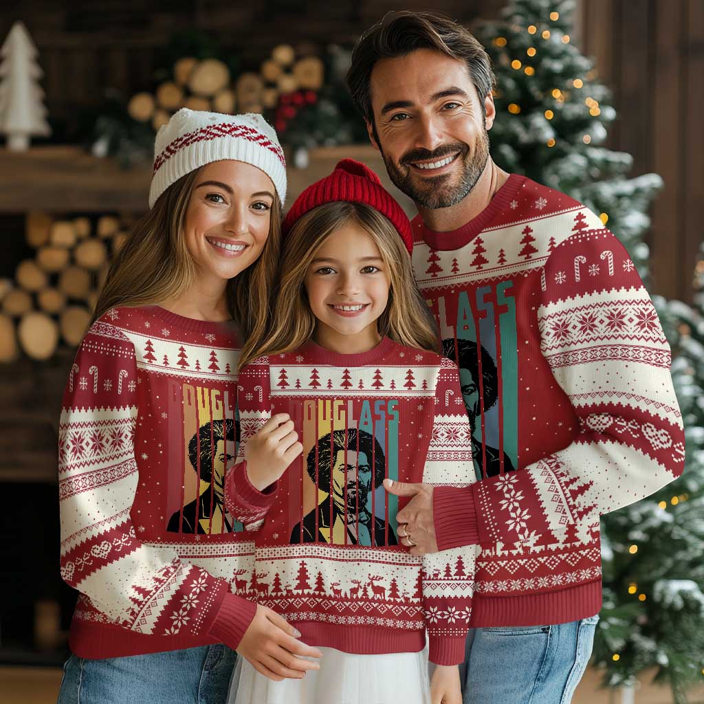 Frederick Douglass Ugly Christmas Sweater American Black History - Wonder Print Shop