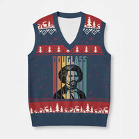 Frederick Douglass V-Neck Knit Sweater Vest American Black History - Wonder Print Shop