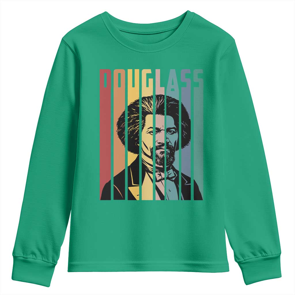 Frederick Douglass Youth Sweatshirt American Black History - Wonder Print Shop