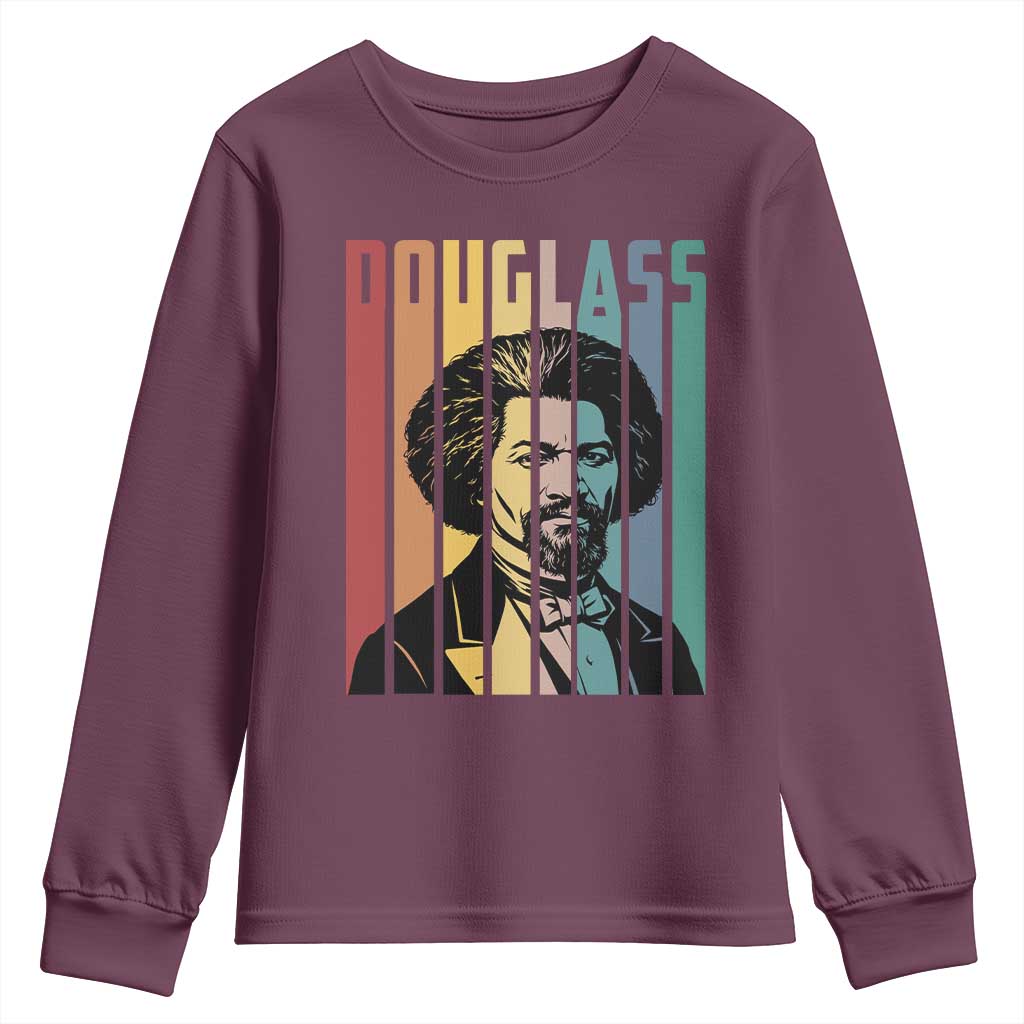 Frederick Douglass Youth Sweatshirt American Black History - Wonder Print Shop