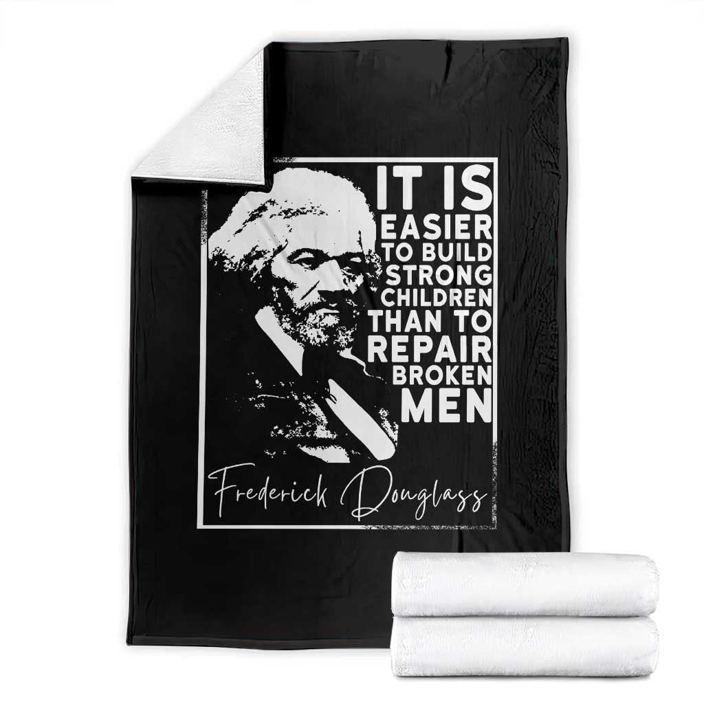 Frederick Douglass Quote Throw Blanket Black History Month - Wonder Print Shop