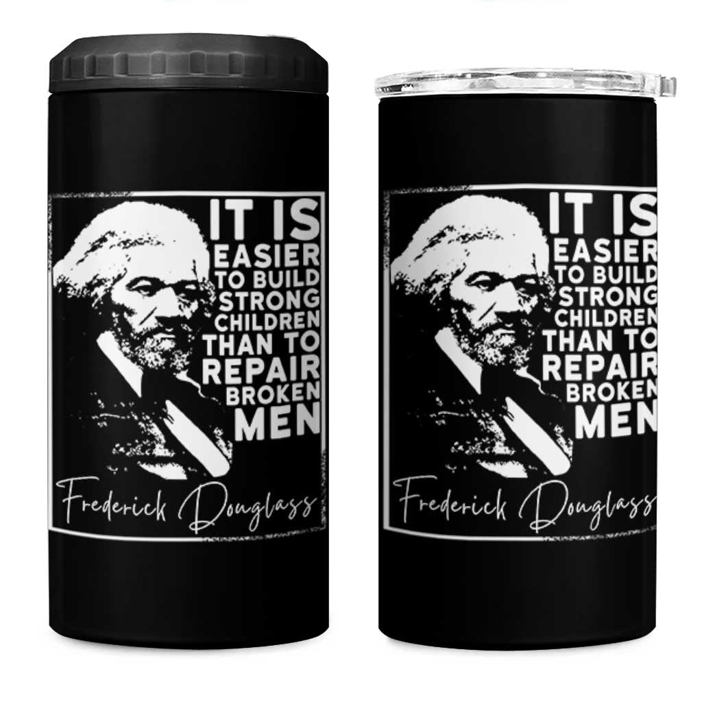 Frederick Douglass Quote 4 in 1 Can Cooler Tumbler Black History Month - Wonder Print Shop