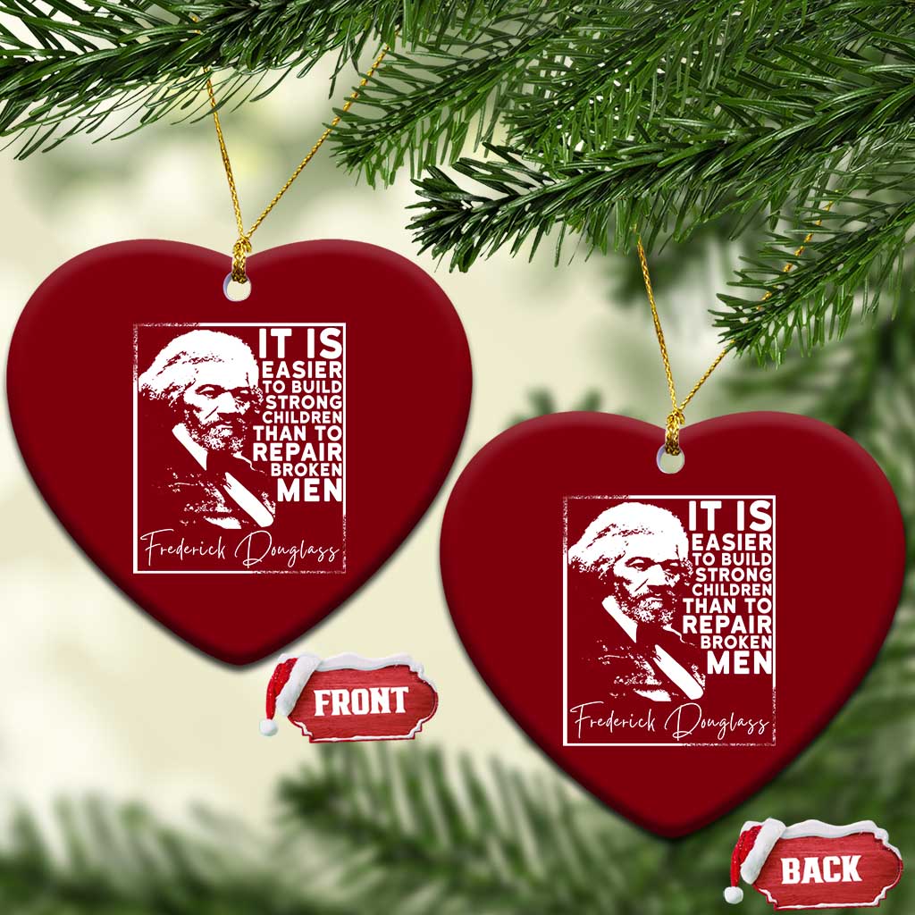 Frederick Douglass Quote Ceramic Ornament Black History Month - Wonder Print Shop