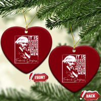 Frederick Douglass Quote Ceramic Ornament Black History Month - Wonder Print Shop