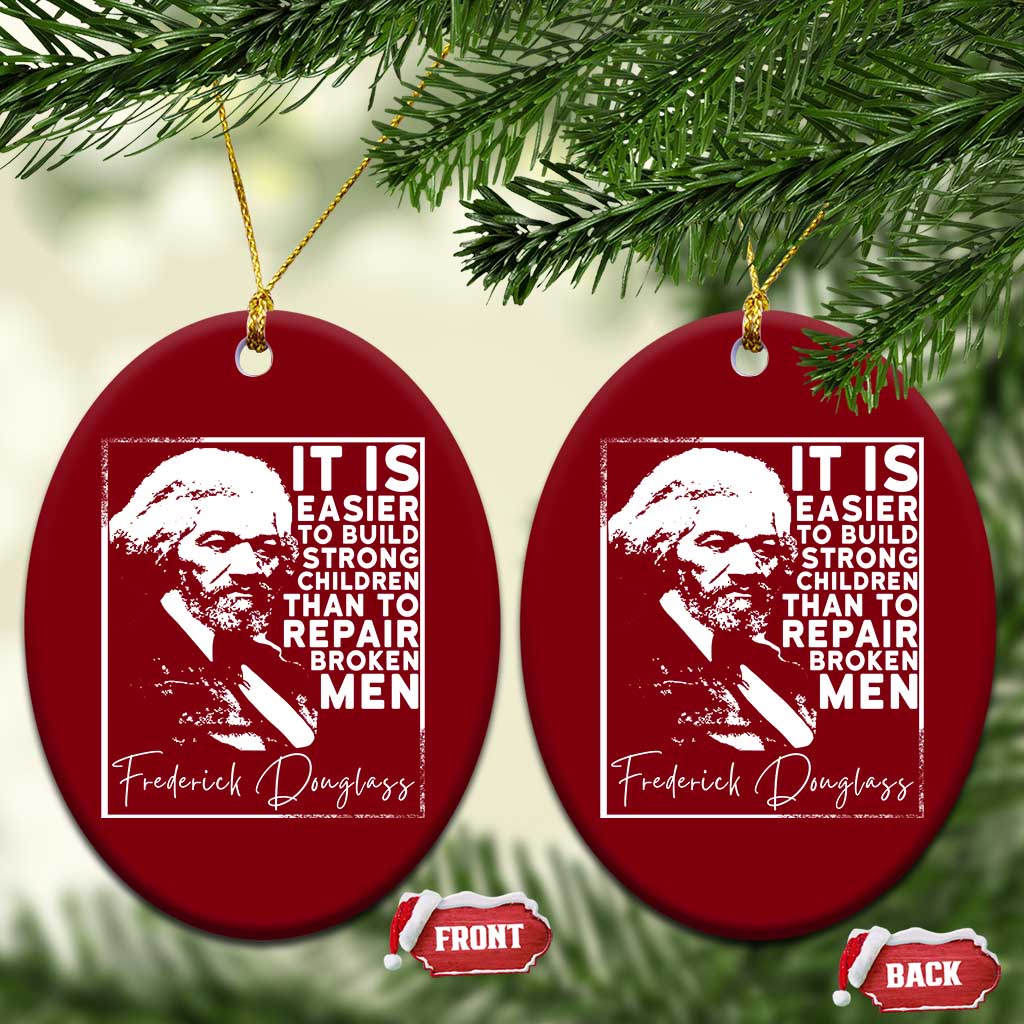 Frederick Douglass Quote Ceramic Ornament Black History Month - Wonder Print Shop