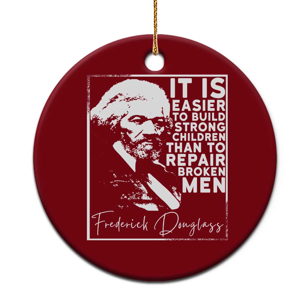 Frederick Douglass Quote Ceramic Ornament Black History Month - Wonder Print Shop