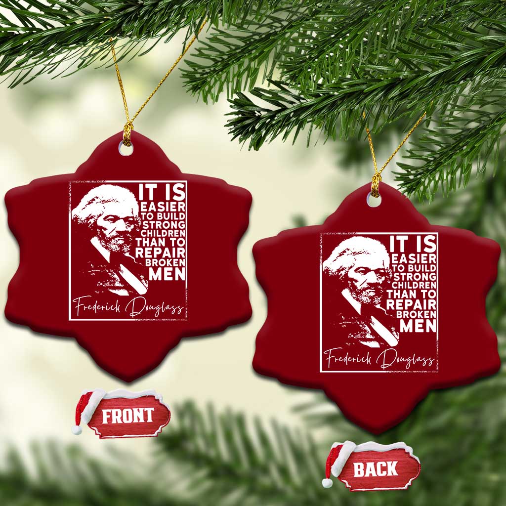 Frederick Douglass Quote Ceramic Ornament Black History Month - Wonder Print Shop