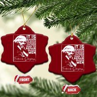 Frederick Douglass Quote Ceramic Ornament Black History Month - Wonder Print Shop