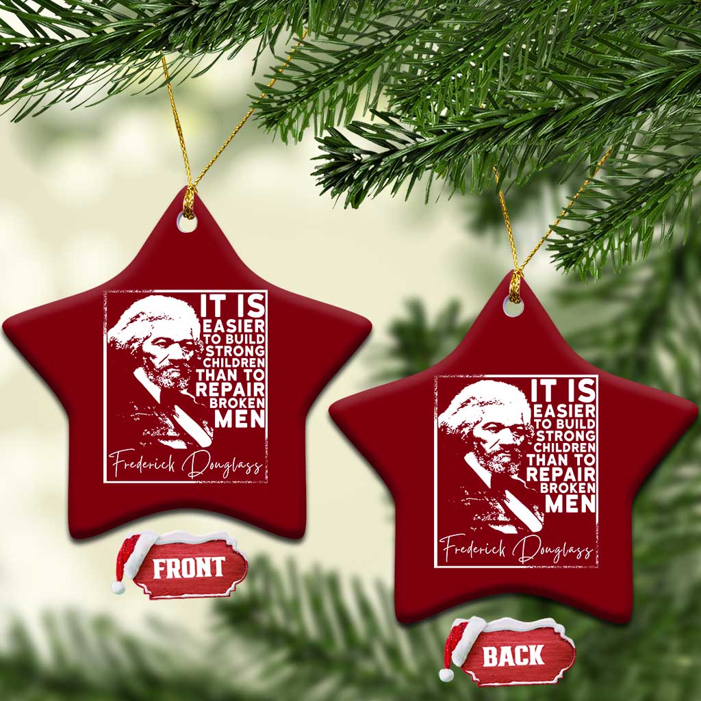 Frederick Douglass Quote Ceramic Ornament Black History Month - Wonder Print Shop