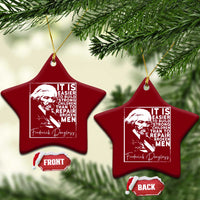 Frederick Douglass Quote Ceramic Ornament Black History Month - Wonder Print Shop
