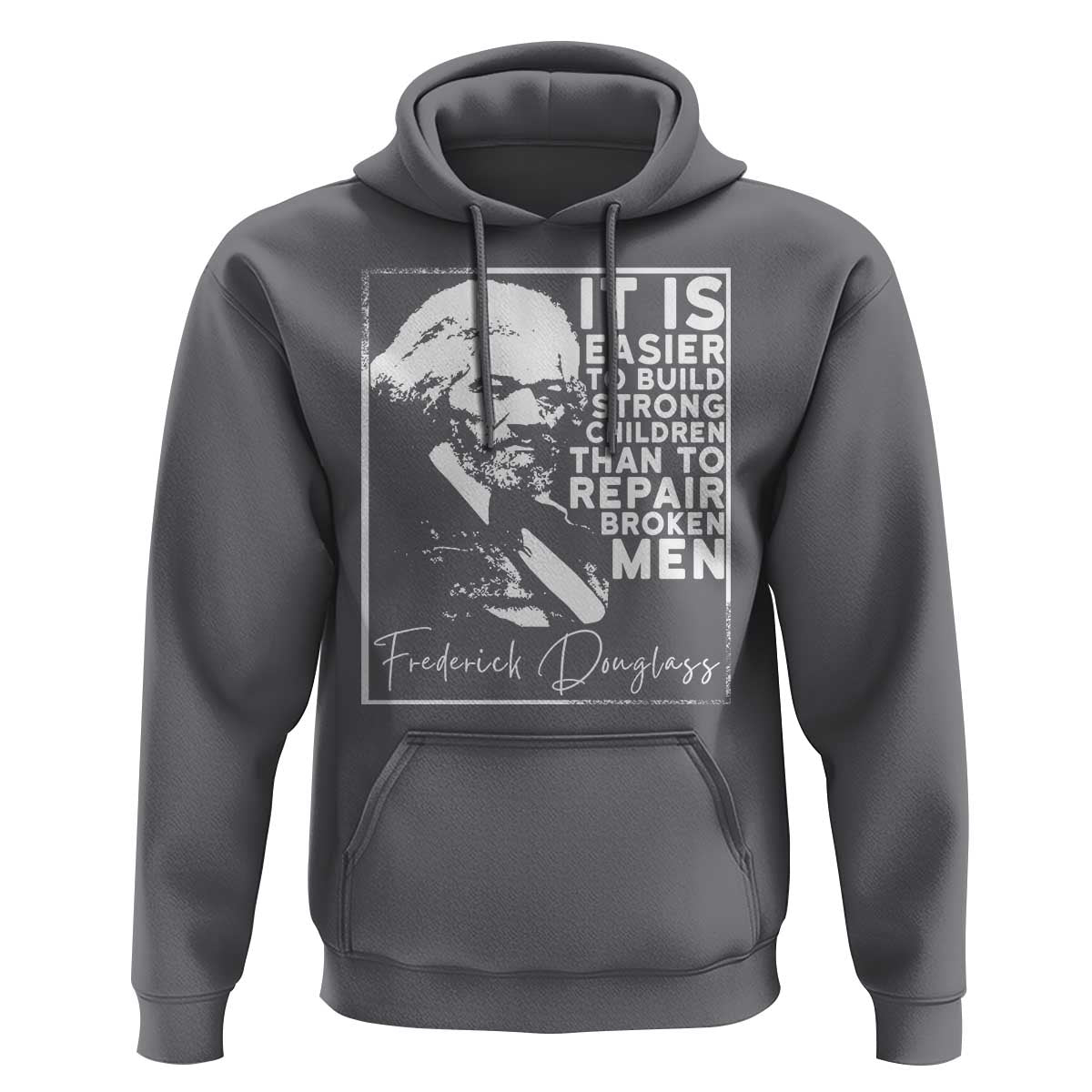 Frederick Douglass Quote Hoodie Black History Month - Wonder Print Shop