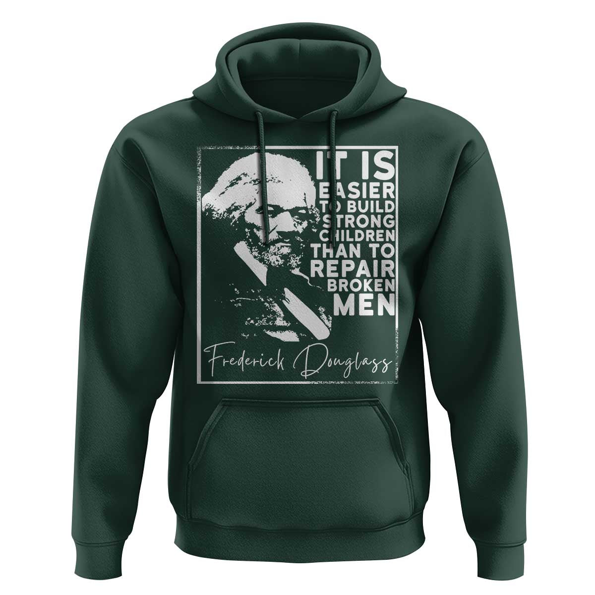 Frederick Douglass Quote Hoodie Black History Month - Wonder Print Shop