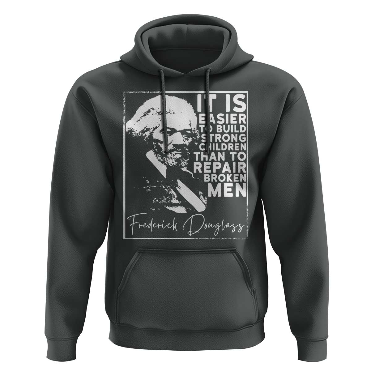 Frederick Douglass Quote Hoodie Black History Month - Wonder Print Shop