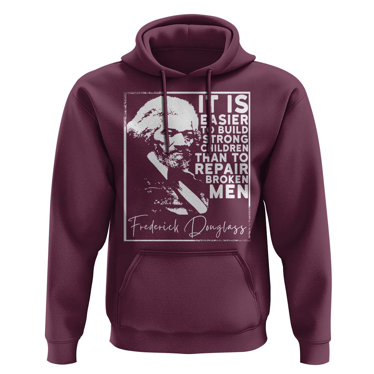 Frederick Douglass Quote Hoodie Black History Month - Wonder Print Shop