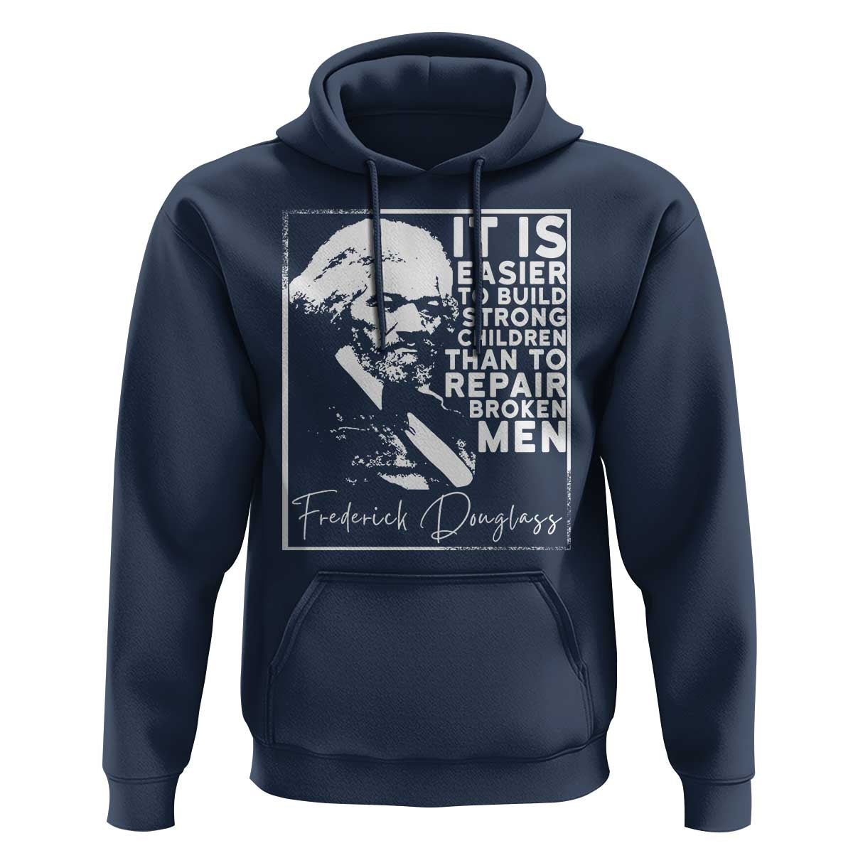 Frederick Douglass Quote Hoodie Black History Month - Wonder Print Shop