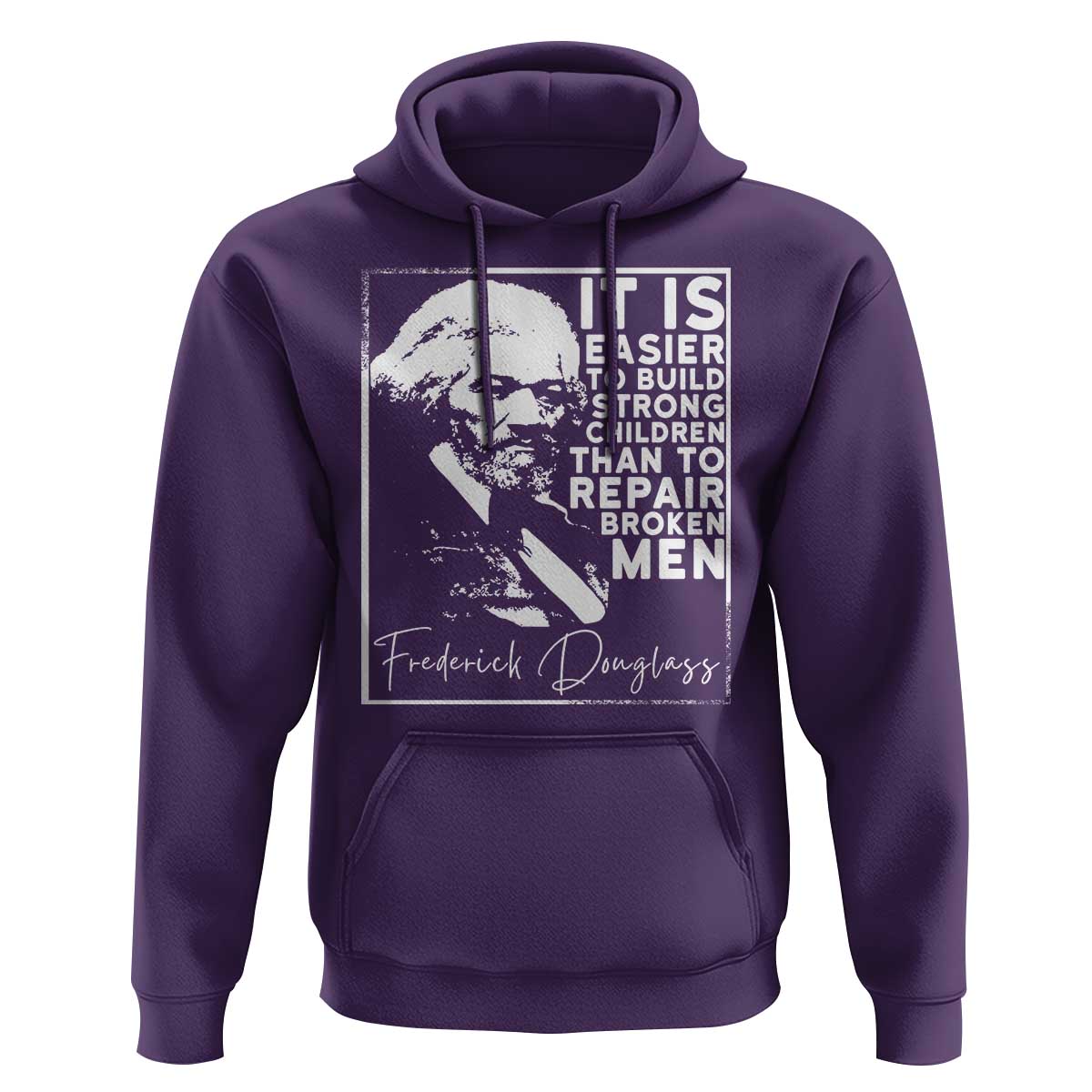 Frederick Douglass Quote Hoodie Black History Month - Wonder Print Shop