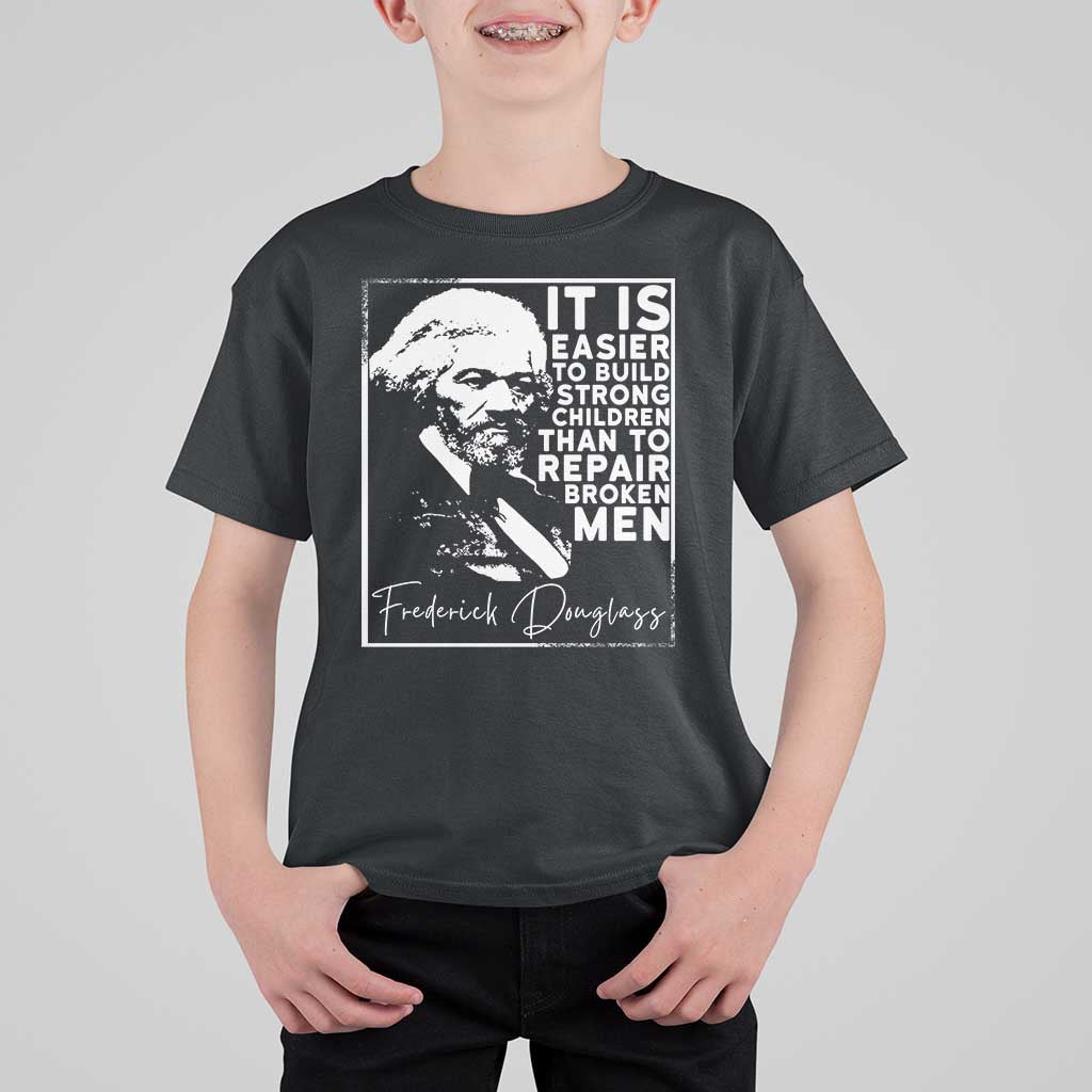 Frederick Douglass Quote T Shirt For Kid Black History Month - Wonder Print Shop