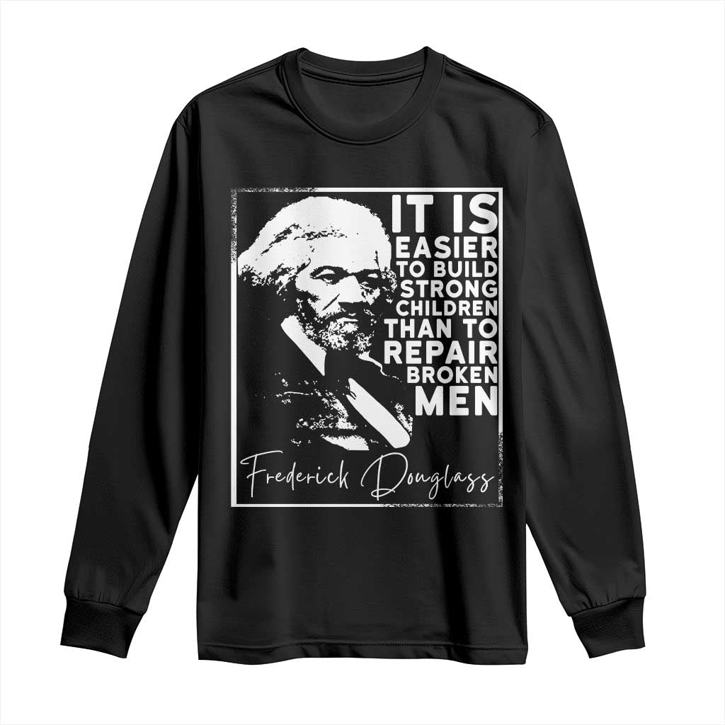 Frederick Douglass Quote Long Sleeve Shirt Black History Month - Wonder Print Shop