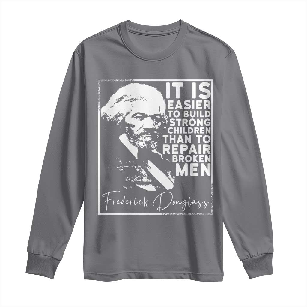 Frederick Douglass Quote Long Sleeve Shirt Black History Month - Wonder Print Shop