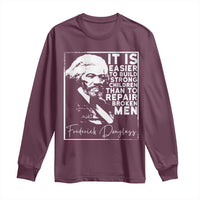 Frederick Douglass Quote Long Sleeve Shirt Black History Month - Wonder Print Shop