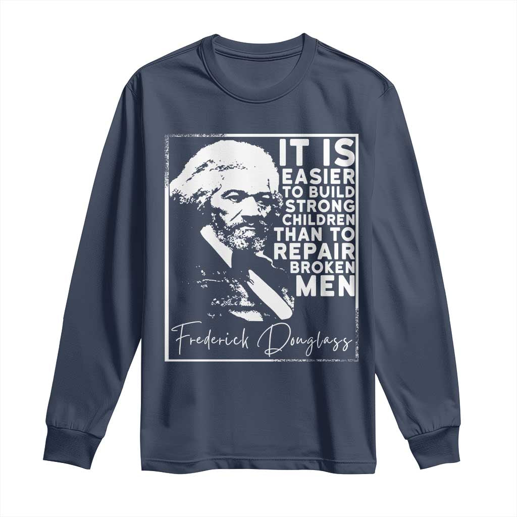 Frederick Douglass Quote Long Sleeve Shirt Black History Month - Wonder Print Shop