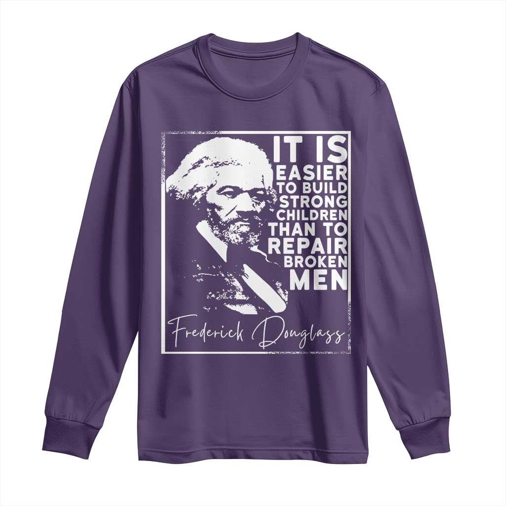 Frederick Douglass Quote Long Sleeve Shirt Black History Month - Wonder Print Shop