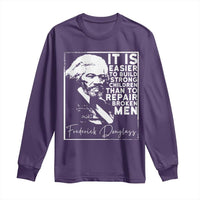 Frederick Douglass Quote Long Sleeve Shirt Black History Month - Wonder Print Shop