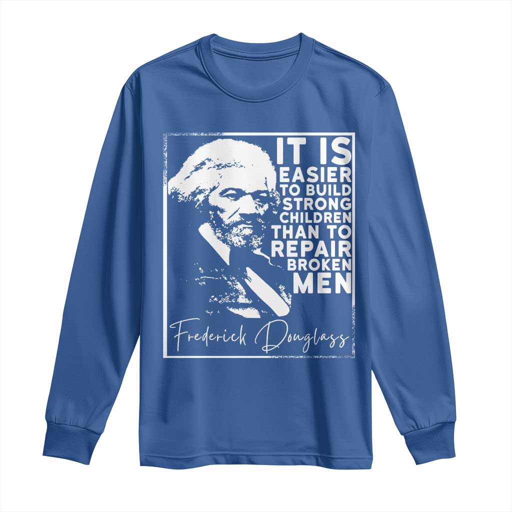 Frederick Douglass Quote Long Sleeve Shirt Black History Month - Wonder Print Shop