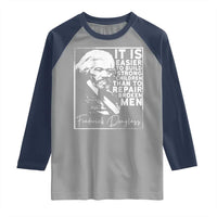 Frederick Douglass Quote Raglan Shirt Black History Month - Wonder Print Shop