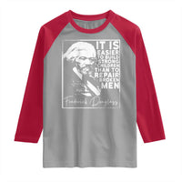 Frederick Douglass Quote Raglan Shirt Black History Month - Wonder Print Shop
