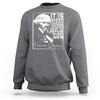 Frederick Douglass Quote Sweatshirt Black History Month - Wonder Print Shop