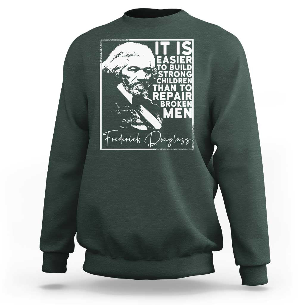 Frederick Douglass Quote Sweatshirt Black History Month - Wonder Print Shop