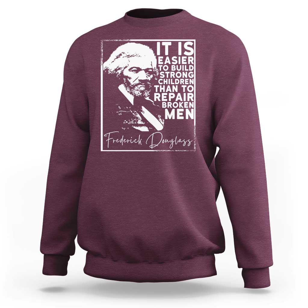 Frederick Douglass Quote Sweatshirt Black History Month - Wonder Print Shop
