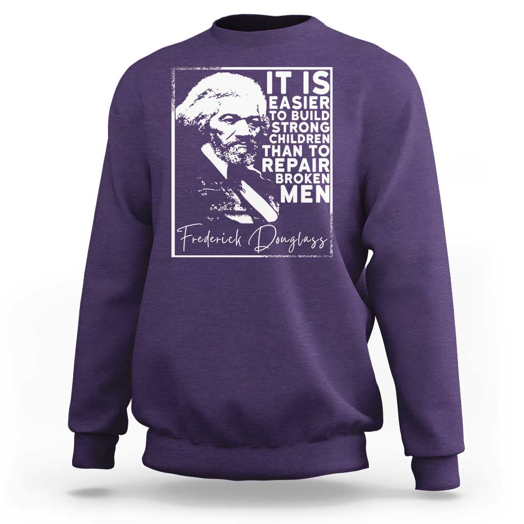 Frederick Douglass Quote Sweatshirt Black History Month - Wonder Print Shop