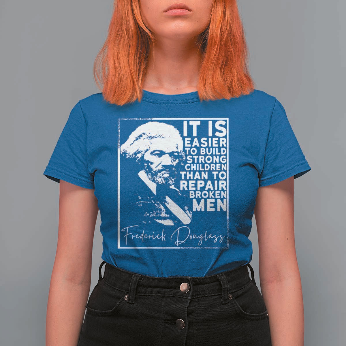 Frederick Douglass Quote T Shirt For Women Black History Month - Wonder Print Shop