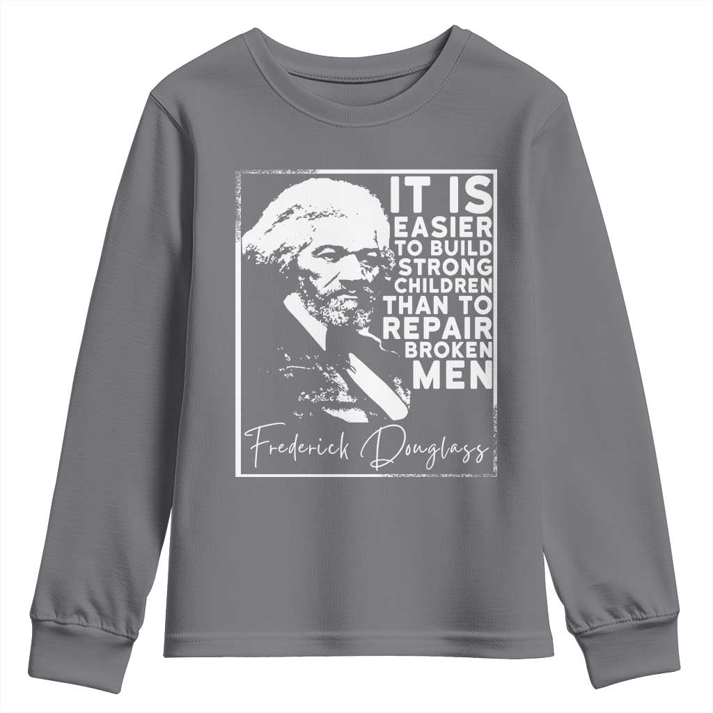 Frederick Douglass Quote Youth Sweatshirt Black History Month - Wonder Print Shop