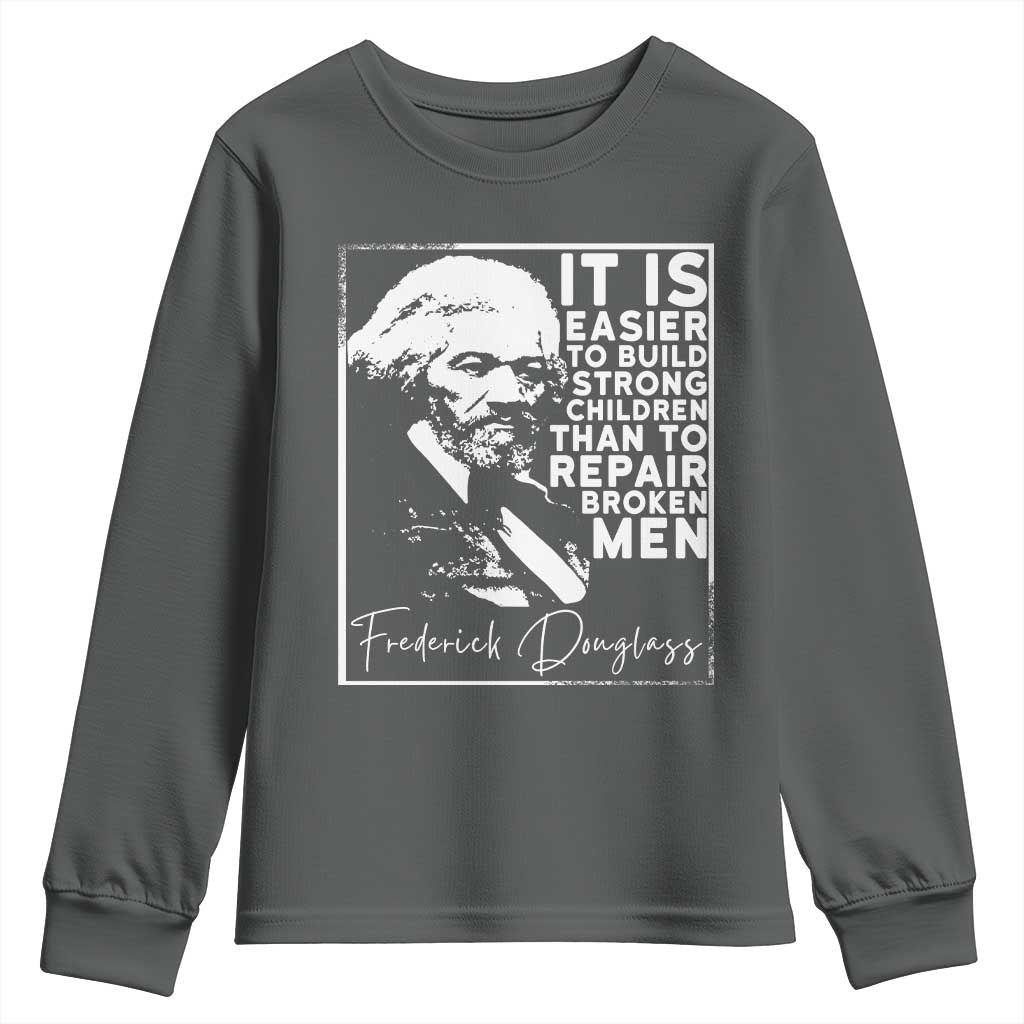Frederick Douglass Quote Youth Sweatshirt Black History Month - Wonder Print Shop