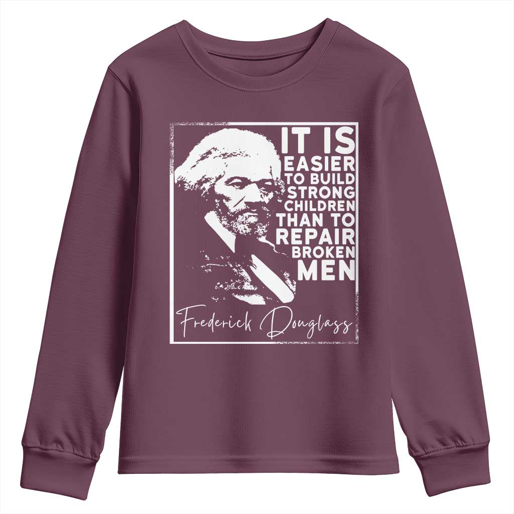 Frederick Douglass Quote Youth Sweatshirt Black History Month - Wonder Print Shop