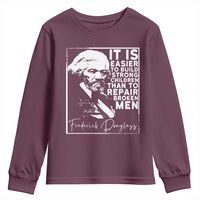 Frederick Douglass Quote Youth Sweatshirt Black History Month - Wonder Print Shop