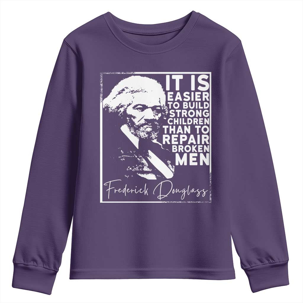 Frederick Douglass Quote Youth Sweatshirt Black History Month - Wonder Print Shop